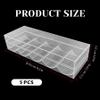 Jorzer Poker Chip Case, Clear Plastic Poker Chip Tray with Lid, 5Pcs Multi-Use Storage Display Case for Gambling, Parties or Home. view 3