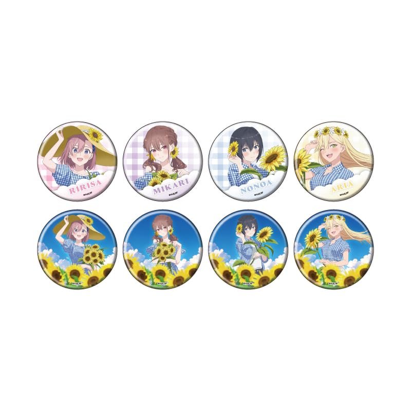 2.5 Dimensional Temptation 05 Sunflower Ver. (Illustration) Can Badge Complete Set, Box of 8