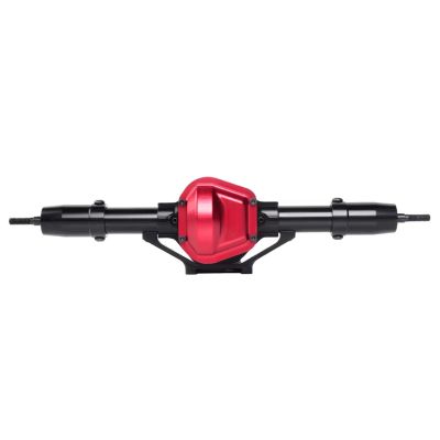 Compatible with Axial for SCX10 1:10 RC for Rock Crawler Car Metal Front Rear Axle Upgrade Parts Accessories RC Front Rear Axle(Black,Rear)