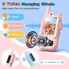 Video Walkie Talkies for Kids, 2 Pack Facetime Walkie Talkies with HD Camera & Voice Changer for Boys Girls for Family Games, Indoor, Outside, Hiking Christmas Birthday Toys Gift Ages 3-12 (Blue+Pink) view 4