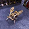 3D Insects Metal Puzzle, Steampunk Metal Insect Model Steampunk Bug Mechanical Fly Insect Model Kit, DIY Craft Kit Home Decor Desk Ornament (121PCS/Mechanical Fly A Version) view 3