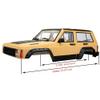 1/10 RC Crawler Hard Body Shell Kit - 313mm Wheelbase Cherokee Body for Axial SCX10, SCX10 II 90046, 90047 & TRX4 Kits (Grey) view 2
