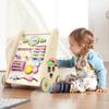 Wooden Baby Walker,Adjustable Speed Push Walker with Wheels and Learning Activity Center,Montessori Walker for Babies 12 Months,Baby Walker Push Toys for Baby Boys and Girls Gifts (Natural) view 2