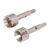 2pcs RC Rear Wheel Axle Cups for WLTOYS 124008 124010 Remote Control Car Metal Wheel Stub Axle Shafts view 3