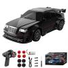 1:43 Scale Mini RC Drift Car with Gyroscope, 2.4G High Speed Remote Control, 30 Mins Play, KF30(Black) view 1