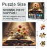 1000 Pieces Jigsaw Puzzle for Adults - an Open Book, Belicate Flowers Spread Between Pages 28x20 Inch Impossible Puzzle Parlour Games,Educational Jigsaw Puzzles view 3