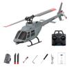 A60 1/42 206 90-Class RC Helicopter for Adults, 2.4G 4CH Flybarless Single-Rotor Remote Control Helicopter with Optical Flow Altitude Hold, RC Aircraft Model Toy Gift -RTF view 2