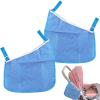2PCS Universal Side Sling Stroller Cargo Net,Portable Storage Mesh Bag,Stroller Storage Organizer Bag,Non-Slip and Adjustable Straps Side Sling Mesh Organizer(Blue) view 1