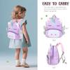 10 Pcs Reborn Baby Doll Diaper Bag Care and Feeding Set for 17-24 inches Reborn Dolls Newborn Baby Accessories with Unicorn Backpack Diapers Pacifier Bottle Comb view 3