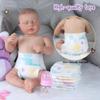 10 Pcs Reborn Baby Doll Diaper Bag Care and Feeding Set for 17-24 inches Reborn Dolls Newborn Baby Accessories with Unicorn Backpack Diapers Pacifier Bottle Comb view 4