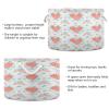YANENDIE Cotton Rope Basket 20"x14" Large Rope Storage Basket with Handle, Flowers and Heart Blanket Basket for Living Room, Laundry, Nursery, Home Decor view 3