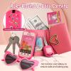 Pretend Play Makeup for Toddlers 3-5, Kids Purses for Little Girls Age 4-6, Toddler Girl Purse with Accessories for 3 4 5 6 Year Old, Fake Makeup Set for Kids Make Up Toy view 2