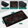 Proshine Craps Tabletop Game Set with 35 * 70" Rubber Craps Tabletop Mat, 48 * 11" Rubber Craps Diamond Pyramid Bumper, 36" Rattan Stick, Casino Grade 19mm Dice, On/Off Button & 100 pcs Chips (Black) view 4