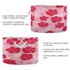 YANENDIE Cotton Rope Basket 20"x14" Large Rope Storage Basket with Handle, Hibiscus Pink Blanket Basket for Living Room, Laundry, Nursery, Home Decor view 3
