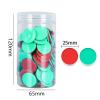 100 Pieces Two Color Counters for Math Practice, Bingo Chips Math Counters for Kids Classroom Learning Games with Storage Bucket- Red Green view 3
