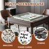 Mahjong Mat 31.5" x 31.5" Seamless Snowflake Holly Leaves Winter Colors Non-Slip Noise Reduction Mahjong Tiles Table Cover for Dominoes Poker Card Board and Tile Games view 3