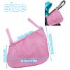 2 Pack Universal Side Sling Stroller Organizer with Mesh Cargo Net,Adjustable and Non-Slip Stroller Storage Bags, Portable Side Sling Stroller Cargo Net for Baby Accessories(Pink) view 2