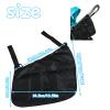 2 Pack Universal Side Sling Stroller Organizer with Mesh Cargo Net,Adjustable and Non-Slip Stroller Storage Bags, Portable Side Sling Stroller Cargo Net for Baby Accessories(Black) view 2