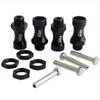 12mm to 17mm Wheel Hex Adapters for 1/10 to 1/8 RC Car Tire Upgrade - 4pcs Set (Sky Blue) view 2