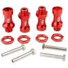 12mm to 17mm Wheel Hex Adapters for 1/10 to 1/8 RC Car Tire Upgrade - 4pcs Set (Sky Blue) view 3