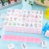 Arrowbash 160 Pcs Mini Mahjong Tiles Set 1.2 Inch Tiles American Mahjong Game with 8 Different Patterns Mah Jong Block Set for Mahjongs Lovers view 4