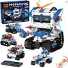 5in1 STEM Robot Building Kits for Kids 6-12, App & Remote Control STEM Car Tank Truck Robot Building Toys for Kids Science Learning, 800Pcs DIY Building Sets Erector Sets Gifts for Boys Girls view 1