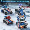 5in1 STEM Robot Building Kits for Kids 6-12, App & Remote Control STEM Car Tank Truck Robot Building Toys for Kids Science Learning, 800Pcs DIY Building Sets Erector Sets Gifts for Boys Girls view 2
