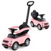 OLAKIDS Push Car for Toddlers, 3 in 1 Licensed Landrover Baby Ride on Toy with Parent Control Handle Safe Guardrails, Kids Sliding Walker with Under Seat Storage Horn for Boys Girls (Pinkish) view 1