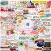 100 Christian Aesthetic Stickers for Water Bottles & Laptops  100 Unique Glossy Waterproof Vinyl Faith Quotes & Cute Icons (Bible-Inspired, Boho Pastel, 24.3 in / 511 cm) view 1