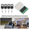 FAUOSWUK Multi Function 4 Way Remote Control Switching, Quad Passive Output with High Receiving Sensitivity up to 100M, for Wireless Relay Receiver Replacement view 4