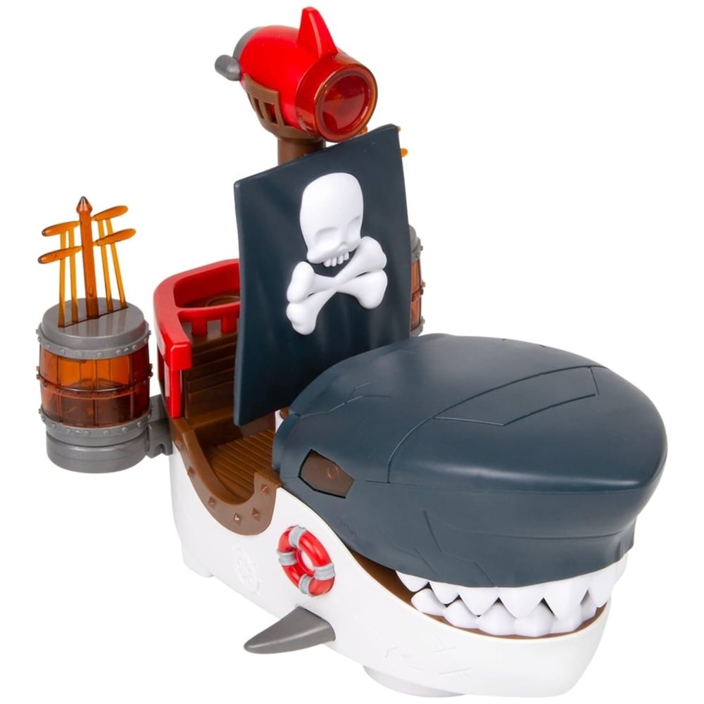 8.5 Inch Shark Pirate Boat with Lights and Sound - 1 Count