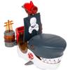 8.5 Inch Shark Pirate Boat with Lights and Sound - 1 Count view 1