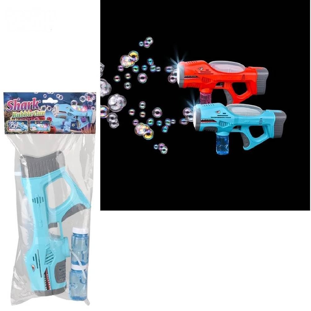 11.25 Inch Light-Up Bubble Shark Blaster with Sound  Includes Batteries and Soap - 1 Count