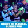 7 Inch Neon 20 Hole Bubble Phaser  Includes Batteries and Soap - 1 Count view 2