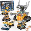 5in1 STEM Robot Building Kits for Kids 6-12, App & Remote Control STEM Dinosaur Tank Robot Building Toys for Kids, 899Pcs DIY Science Building Sets, Erector Sets for Boys Girls Birthday Xmas Gifts view 1
