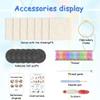 Punch Needle Kit for Beginners Adults Kids Easy Punch Needle Embroidery Kit Tool Threader Fabric Hoop Yarn Rug Tufting Coaster Art and Crafts 6Pcs E (6) view 2