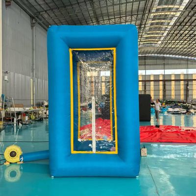 6x6x10ft Inflatable Money Machine Booth Inflatable Cash Cube Machine for Event Promotion(with 1100W Blower and 250w Built-in Blower )