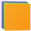 Vdealen 4 Pack Classic Baseplates 10" x 10" Large Building Plates for Building Bricks, Compatible with All Major Brands and Activity Table- Perfect STEM Gift for Builders view 1