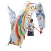 BPGSLYX Square Exercise Dance Dragon Ribbon Streamer, Outdoor Exercise Wu Long 3D Real-Like Dragon Ribbon Streamer Set (8m,White) view 1