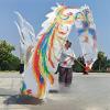 BPGSLYX Square Exercise Dance Dragon Ribbon Streamer, Outdoor Exercise Wu Long 3D Real-Like Dragon Ribbon Streamer Set (8m,White) view 2