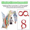 BPGSLYX Square Exercise Dance Dragon Ribbon Streamer, Outdoor Exercise Wu Long 3D Real-Like Dragon Ribbon Streamer Set (8m,White) view 4