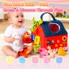 Momibeni Baby Toys 6-12 Months, Soft Barn Stuffed Farm Animals, Rattle and Portable Baby Farmhouse Toy, Farm Animals for Toddlers 1-3 Gifts Christmas Baby Stocking Stuffed view 4
