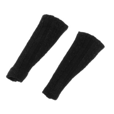 1/12 Scale Female Action Figure Socks Stockings Doll Clothes Dress up Stylish Miniature Clothing Long Socks Leg Warmers, Black