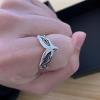 bonhams Persona 5 P5 Joker Persona Anime Ring S925 Sterling Silver Adjustable Rings Cosplay Jewelry Props Doujin Fan Gifts for Men and Women view 3