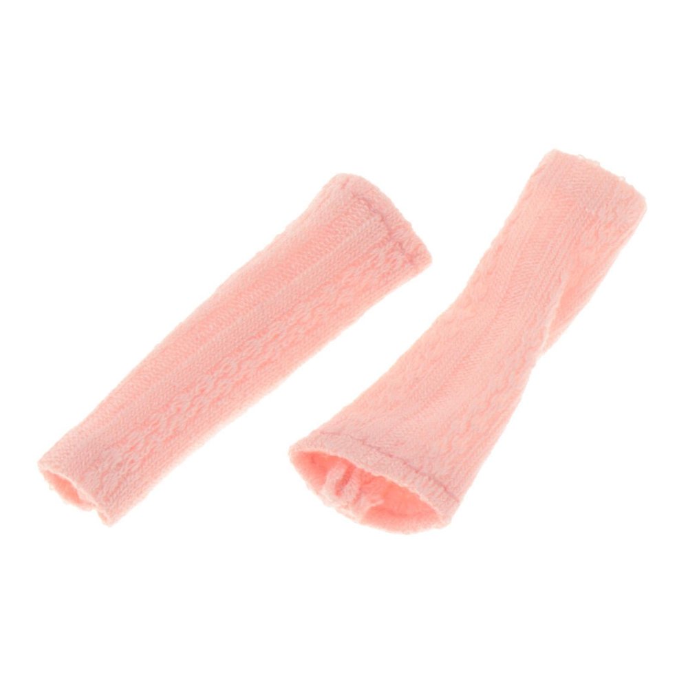 1/12 Scale Female Action Figure Socks Stockings Doll Clothes Dress up Stylish Miniature Clothing Long Socks Leg Warmers, Pink
