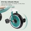 Pilipane Kids Tricycles Toddler Trike with Music Light EVA Wheels Adjustable Frame for Boys Girls Ages 1 6 Spacious Storage Basket High Carbon Steel PP Material Green view 3