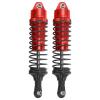 Domary 2Pcs 115mm RC Metal SLASH 2WD Upgrade Parts (Red) view 1