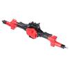 Aluminum Alloy Steel Axle Upgrade Parts Accessory Fit for SCX10 1/10 RC Car Model Front Rear Axle RC Car Axle Black Red Color Durable Off Road Performance (Backbridge) view 1