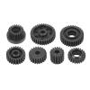 7pcs Transmission Gear Set for Y4102PRO YK4081PRO 1:10 RC Car, Hardd Steel Gearbox Gear Replacement Parts, Black Oxidized Laser Etched Gears, Durable C Work Hardd view 3