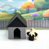 3D Printed Dog with Dog House, Articulated English Bulldog Animal Fidget Toy, 3D Printed Dog House, Fidget Animal Dog Toy, Office and Home Decor - ADSET3-PUG-GH view 1